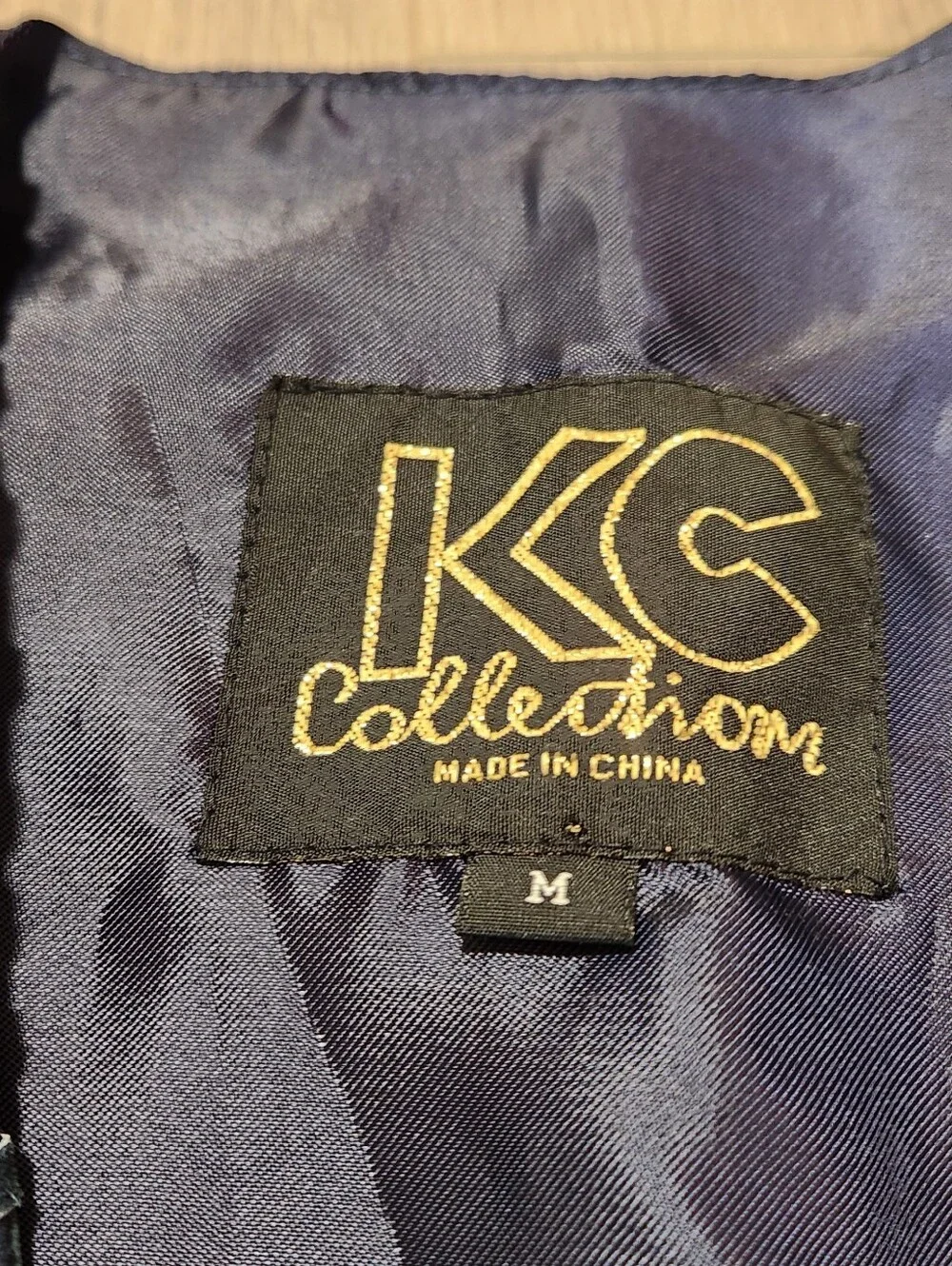 K&C Collection Men's Suede Leather Vest Navy Stitching Western Country Cowboy